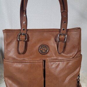 Relic Faux Leather‎ Tote Bag Brown